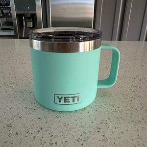 Yeti Seafoam Aqua 14 oz Rambler